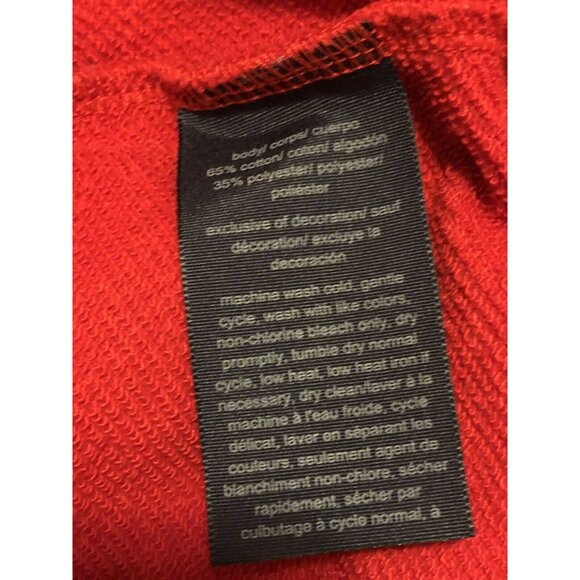 Tommy Hilfiger Red 1/4 Zip Pullover Long Sleeve Sweatshirt Mens Size:XL - Picture 5 of 7